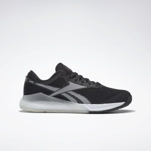 Reebok Nano 9.0 Trainingsschuhe Damen - Schwarz/Weiß/Silber - DE 490-VYS